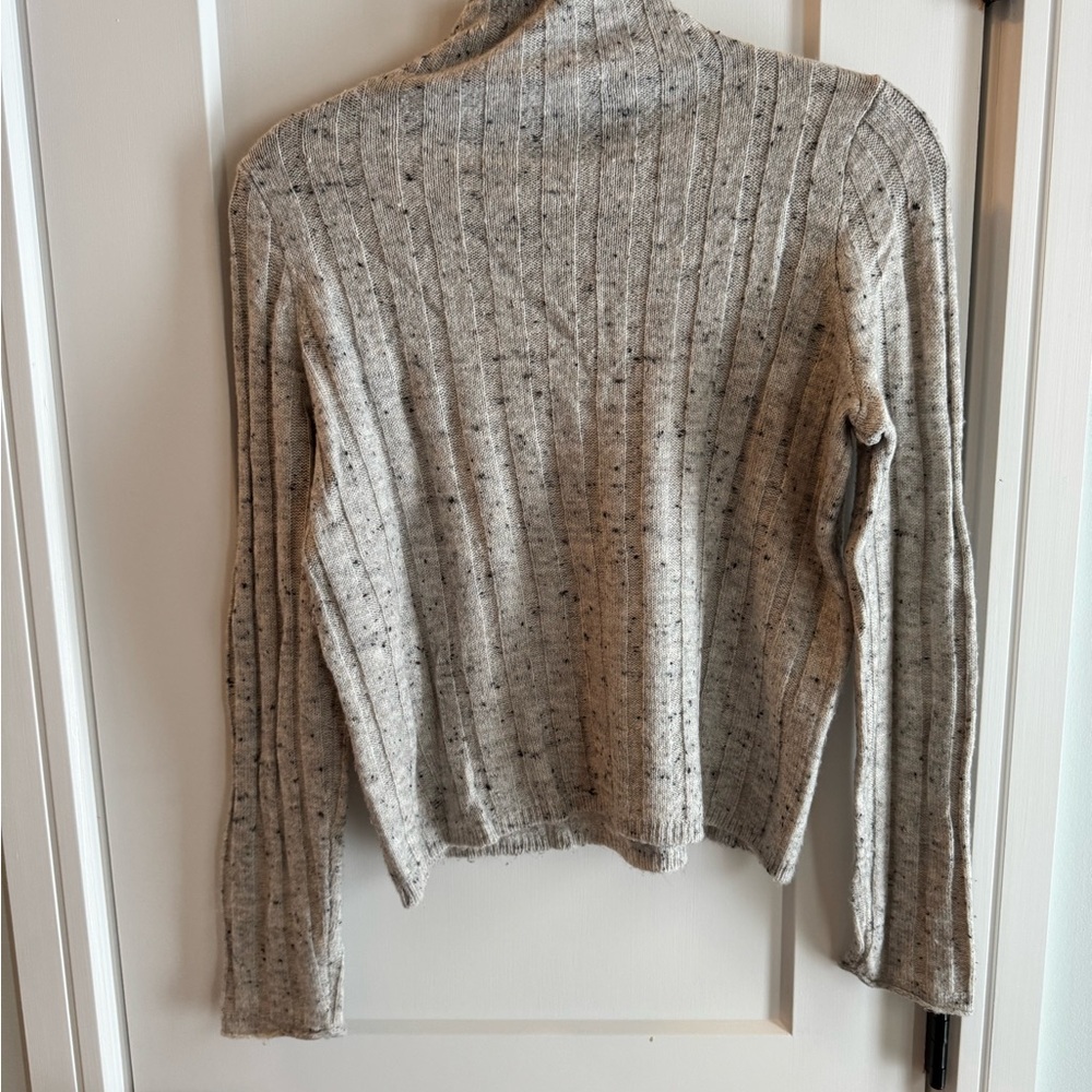 Madewell Speckled Gray Turtleneck Sweater